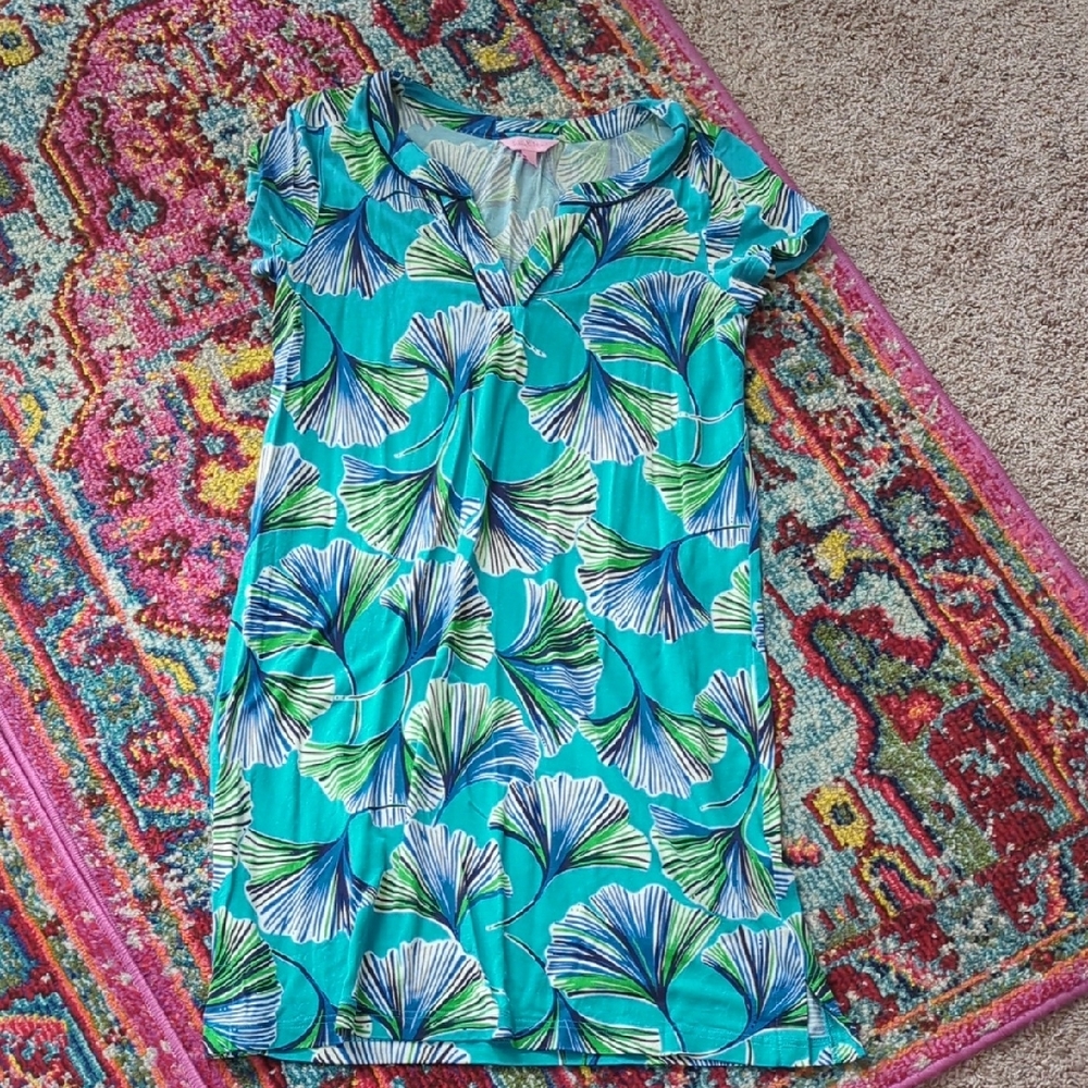 Lill Pulitzer Leaf Print Dress
